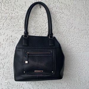 Black leather purse